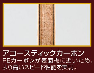 アコースティックカーボン C | Nittaku(ニッタク) 日本卓球 | 卓球用品 