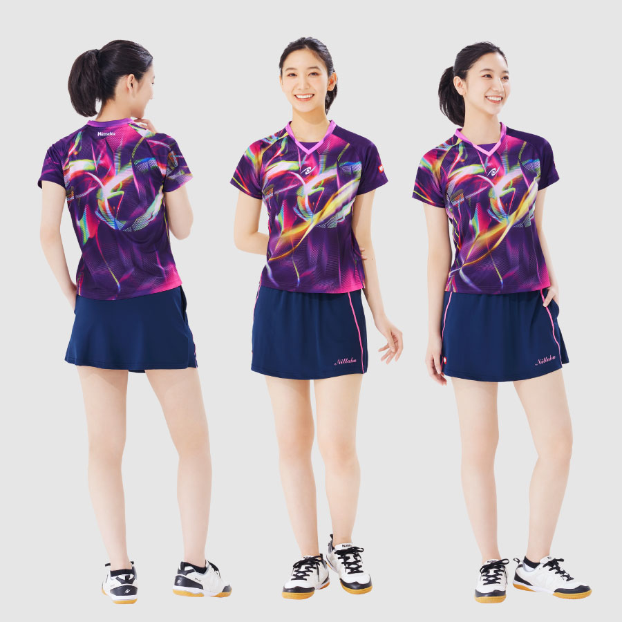 Nittaku ニッタク 卓球 スコート ムーブラインスコート ユニフォーム レディース 女性用 NW-2508
