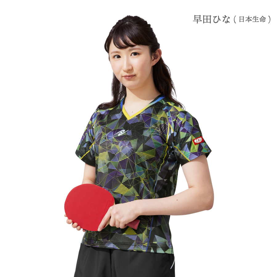 やかなさを Nittaku（ニッタク） 卓球ゲームシャツ MOVESTAINED LADIES SHIRT ムーブステンド レディースシャツ
