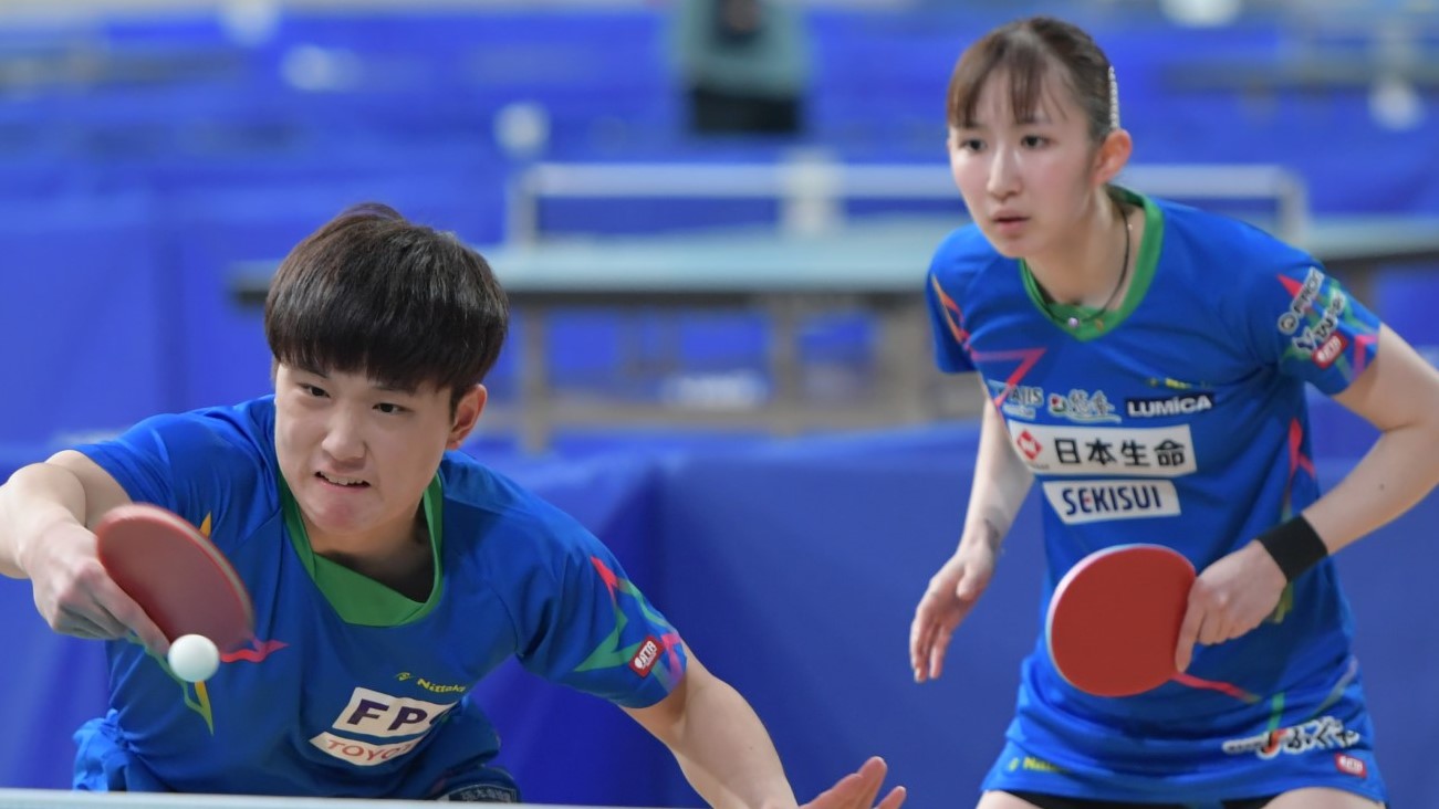 全日本】張本/早田と田中/田中が決勝進出！混合ダブルス準決勝結果